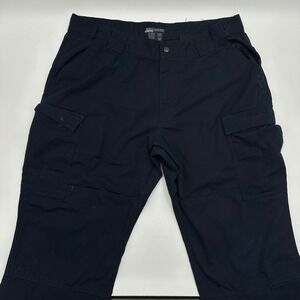 5.11 Tactical Series Mens Navy Blue Cargo Pants Ripstop 74003 2XL Short Flaws